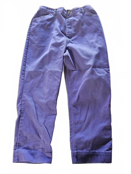 Pants - Blin's Vintage Purple Cotton Pants Size 18 Waist Straight Leg
